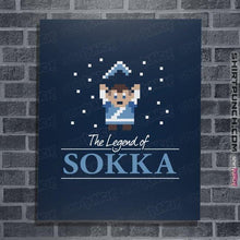 Load image into Gallery viewer, Shirts Posters / 4"x6" / Navy The Legend Of Sokka