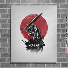 Load image into Gallery viewer, Shirts Posters / 4"x6" / White Red Sun Swordsman