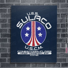 Load image into Gallery viewer, Daily_Deal_Shirts Posters / 4"x6" / Navy USS Sulaco