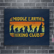 Load image into Gallery viewer, Daily_Deal_Shirts Posters / 4"x6" / Navy Middle Earth Hiking Club