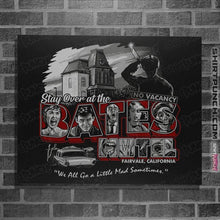 Load image into Gallery viewer, Daily_Deal_Shirts Posters / 4"x6" / Black Stay At The Bates Motel