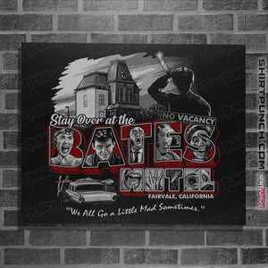 Daily_Deal_Shirts Posters / 4"x6" / Black Stay At The Bates Motel
