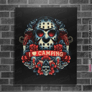 Shirts Posters / 4"x6" / Black Symbol Of The Camper