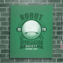 Load image into Gallery viewer, Shirts Posters / 4"x6" / Irish Green Robot Depreciation Society