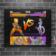 Load image into Gallery viewer, Shirts Posters / 4"x6" / Black Goku VS Frieza