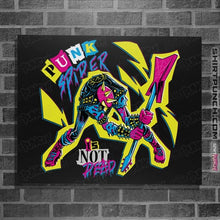 Load image into Gallery viewer, Daily_Deal_Shirts Posters / 4"x6" / Black Punk Spider Is Not Dead