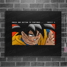 Load image into Gallery viewer, Shirts Posters / 4"x6" / Black Goku Continue