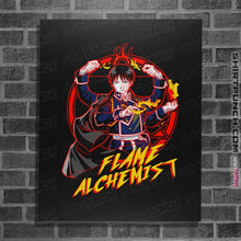 Load image into Gallery viewer, Shirts Posters / 4"x6" / Black Flame Alchemist