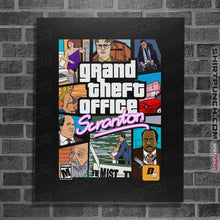 Load image into Gallery viewer, Secret_Shirts Posters / 4"x6" / Black Grand Theft Office!