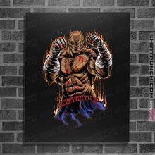 Load image into Gallery viewer, Daily_Deal_Shirts Posters / 4"x6" / Black Sagat Fighter