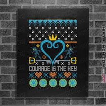 Load image into Gallery viewer, Shirts Posters / 4"x6" / Black Courage Is The Key