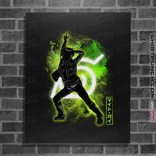 Load image into Gallery viewer, Shirts Posters / 4"x6" / Black Cosmic Might Guy