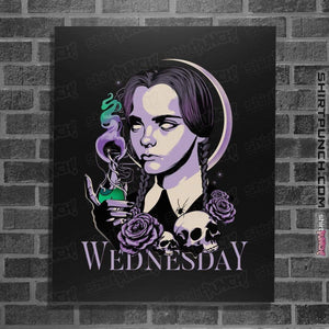 Shirts Posters / 4"x6" / Black Wednesday Addams