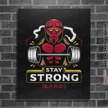Load image into Gallery viewer, Shirts Posters / 4"x6" / Black B.P.R.D. Fitness