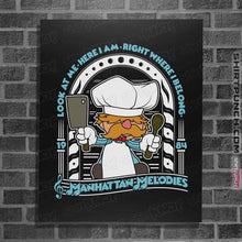 Load image into Gallery viewer, Shirts Posters / 4"x6" / Black Swedish Chef Melodies