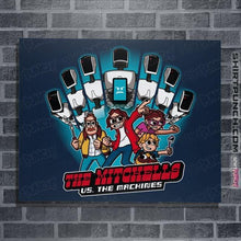 Load image into Gallery viewer, Daily_Deal_Shirts Posters / 4"x6" / Navy Family VS Machines