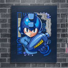 Load image into Gallery viewer, Secret_Shirts Posters / 4"x6" / Navy A Metal Hero