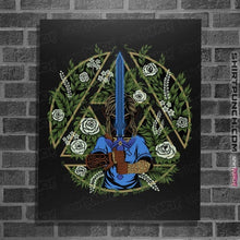 Load image into Gallery viewer, Daily_Deal_Shirts Posters / 4&quot;x6&quot; / Black Warrior In The Forest
