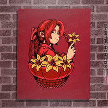 Load image into Gallery viewer, Shirts Posters / 4"x6" / Red Flower Girl