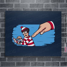 Load image into Gallery viewer, Secret_Shirts Posters / 4"x6" / Navy Finder Found