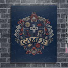 Load image into Gallery viewer, Shirts Posters / 4"x6" / Navy Gamer Crest