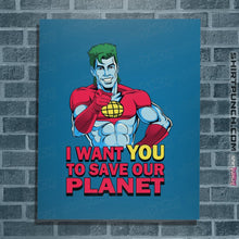 Load image into Gallery viewer, Shirts Posters / 4"x6" / Sapphire Planeteer Call