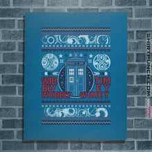 Load image into Gallery viewer, Shirts Posters / 4"x6" / Sapphire Timey Wimey Christmas
