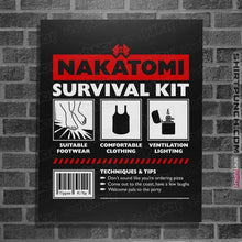 Load image into Gallery viewer, Daily_Deal_Shirts Posters / 4"x6" / Black Nakatomi Survival Kit