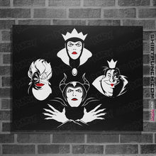 Load image into Gallery viewer, Shirts Posters / 4"x6" / Black The Evil Queens