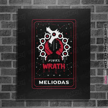 Load image into Gallery viewer, Shirts Posters / 4"x6" / Black Wrath Dragon Sin Tarot