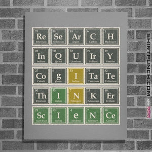 Daily_Deal_Shirts Posters / 4"x6" / Sports Grey Science Wordle