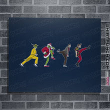 Load image into Gallery viewer, Shirts Posters / 4"x6" / Navy Carrey Walks