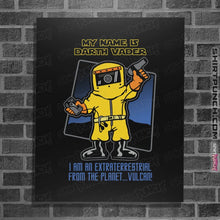 Load image into Gallery viewer, Shirts Posters / 4"x6" / Black Vulcan Vader