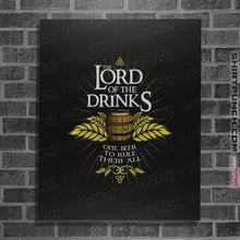 Load image into Gallery viewer, Shirts Posters / 4"x6" / Black The Lord Of The Drinks