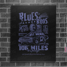 Load image into Gallery viewer, Daily_Deal_Shirts Posters / 4&quot;x6&quot; / Black Blues Brothers Garage
