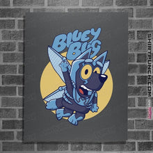 Load image into Gallery viewer, Daily_Deal_Shirts Posters / 4"x6" / Charcoal Bluey Bug