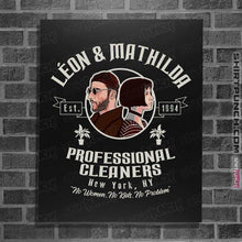 Load image into Gallery viewer, Secret_Shirts Posters / 4"x6" / Black Cleaning Service