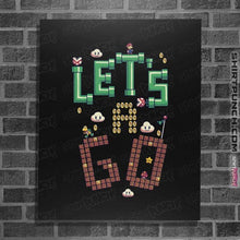 Load image into Gallery viewer, Daily_Deal_Shirts Posters / 4"x6" / Black Let's A Go