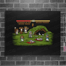 Load image into Gallery viewer, Daily_Deal_Shirts Posters / 4"x6" / Black Camelot Fighter