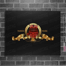 Load image into Gallery viewer, Daily_Deal_Shirts Posters / 4"x6" / Black Tardis Mark