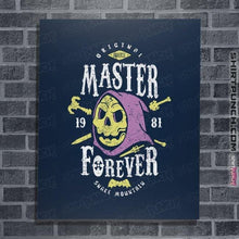 Load image into Gallery viewer, Shirts Posters / 4"x6" / Navy Skeletor Forever