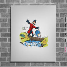 Load image into Gallery viewer, Shirts Posters / 4"x6" / White Eggman And Sonic