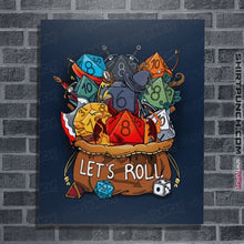 Load image into Gallery viewer, Shirts Posters / 4"x6" / Navy Let's Roll!