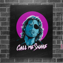 Load image into Gallery viewer, Shirts Posters / 4"x6" / Black Call Me Snake