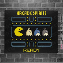 Load image into Gallery viewer, Secret_Shirts Posters / 4"x6" / Black Arcade Spirits