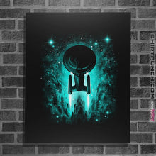 Load image into Gallery viewer, Shirts Posters / 4"x6" / Black Voyages In Space