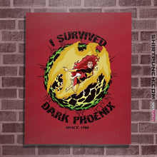 Load image into Gallery viewer, Shirts Posters / 4"x6" / Red I Survived Dark Phoenix