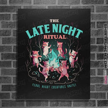 Load image into Gallery viewer, Daily_Deal_Shirts Posters / 4"x6" / Black The Late Night Ritual