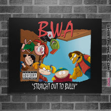 Load image into Gallery viewer, Shirts Posters / 4"x6" / Black BWA