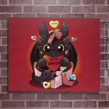 Load image into Gallery viewer, Daily_Deal_Shirts Posters / 4"x6" / Red Be My Dragon